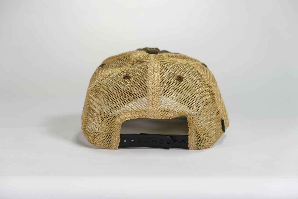 Master Airborne Badge Embroidered Full Color Old Faithful Trucker Cap - Shamrock Collective