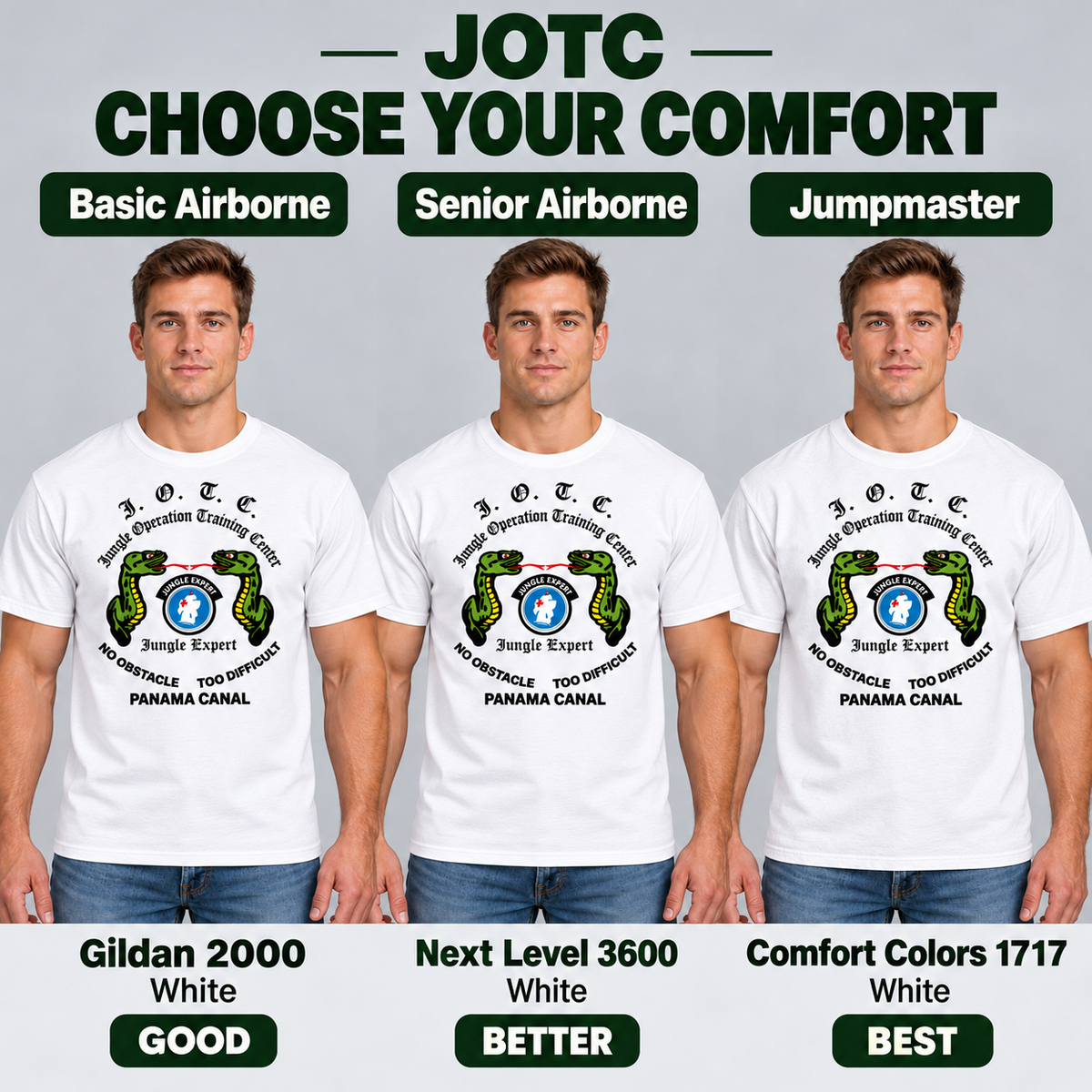JOTC Jungle Expert T-Shirt | Panama Canal | Three Shirt Options
