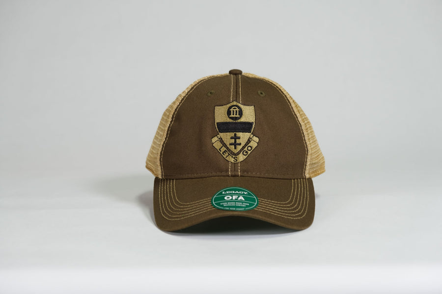 325th Airborne Infantry Regiment (AIR) DUI, 82nd Airborne Division Patch Embroidered Olive Drab Old Faithful Trucker Cap - Shamrock Collective