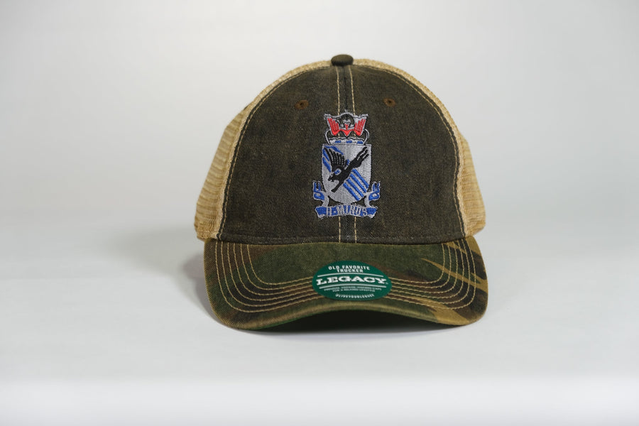 505th Parachute Infantry Regiment (PIR) DUI, 82nd Airborne Division Patch Embroidered Full Color Old Faithful Trucker Cap - Shamrock Collective