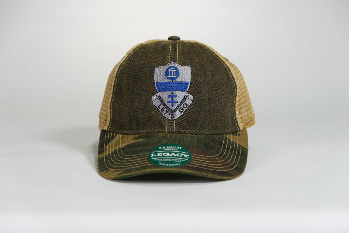 325th Airborne Infantry Regiment (AIR) DUI, 82nd Airborne Division Patch Embroidered Full Color Old Faithful Trucker Cap - Shamrock Collective