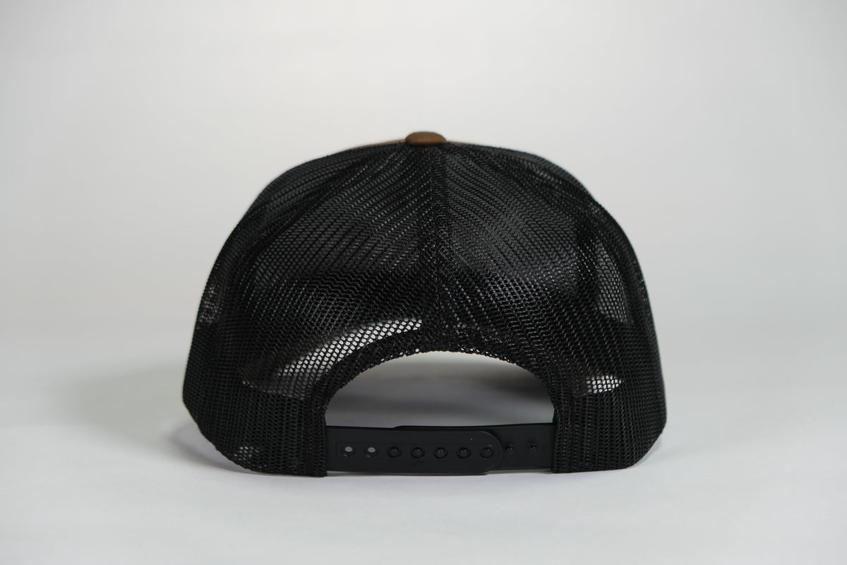 Master Airborne Badge Embroidered Coyote Retro Trucker Cap - Shamrock Collective