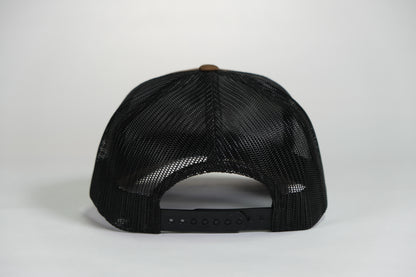 Master Airborne Badge Embroidered Coyote Retro Trucker Cap - Shamrock Collective