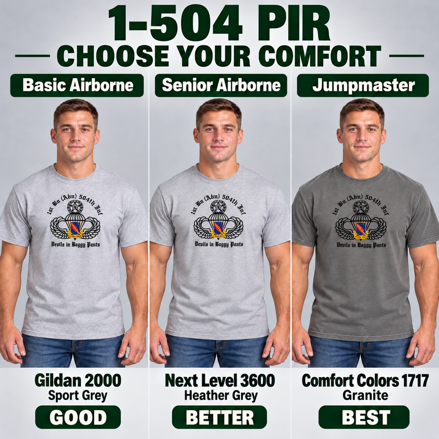1-504th PIR “Devils in Baggy Pants” T-Shirt | Three Shirt Options