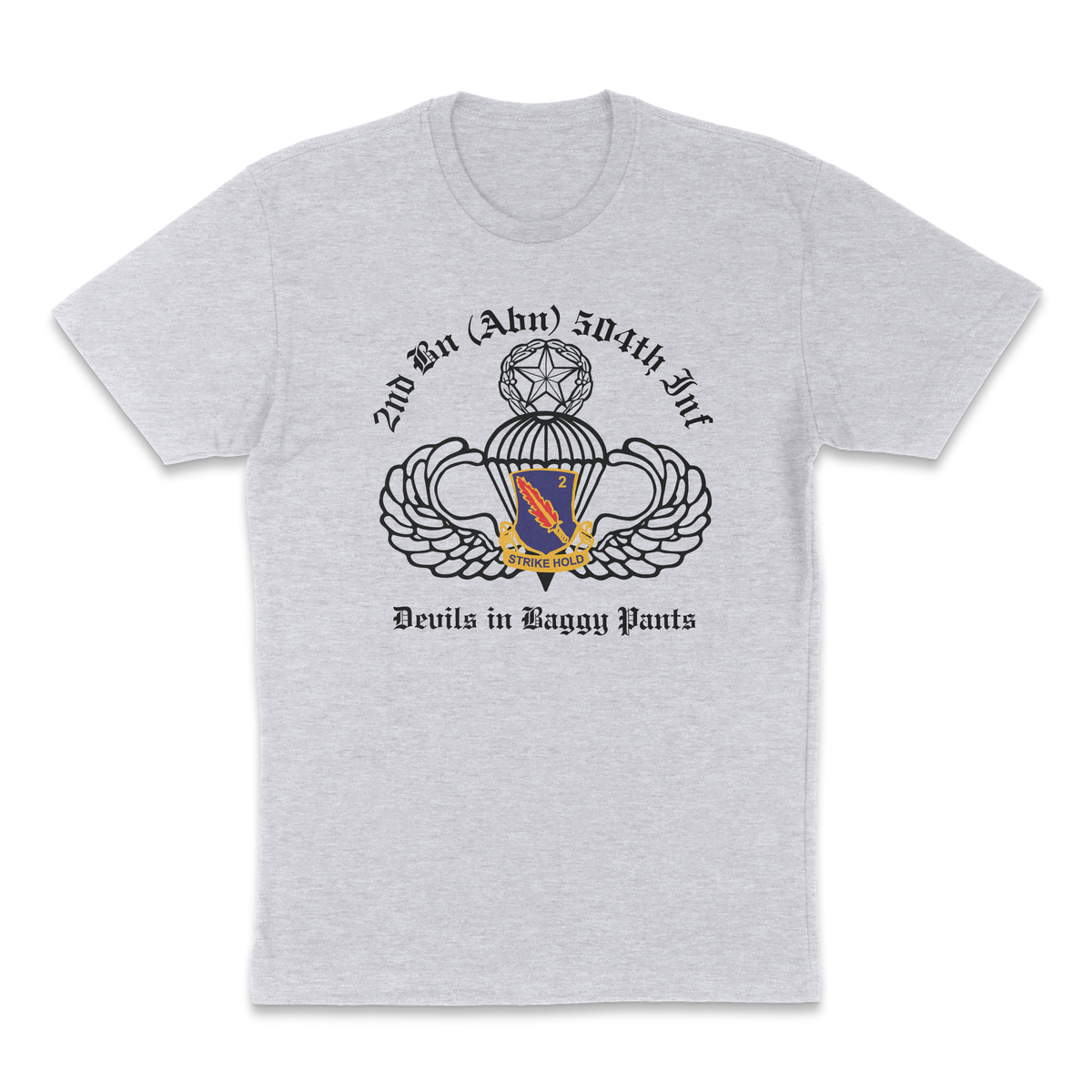 2-504 PIR White Devils PT T-Shirt - US Army 82nd Airborne Division Recreated Physical Training Tee - Shamrock Collective