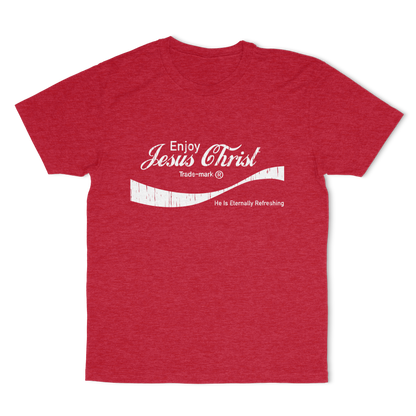 Eternally Refreshing Enjoy Jesus Christ Tee - Christian T-Shirt | Faith-Based Apparel - Shamrock Collective