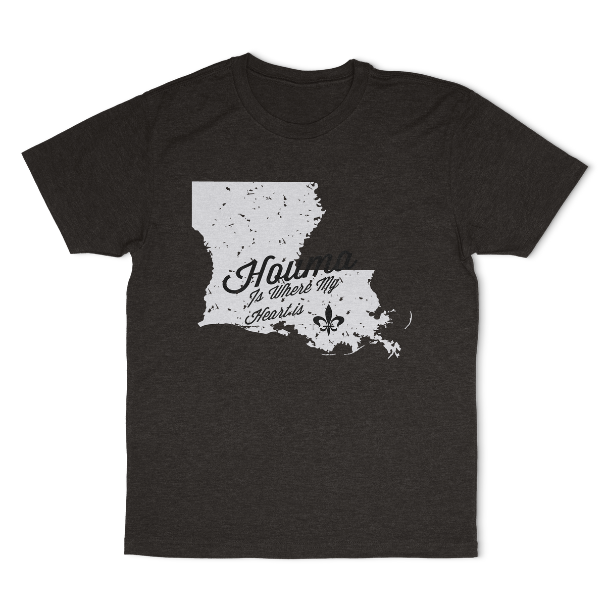 Houma Is Where My Heart Is T-Shirt | Louisiana Collection | Terrebonne Parish - Shamrock Collective