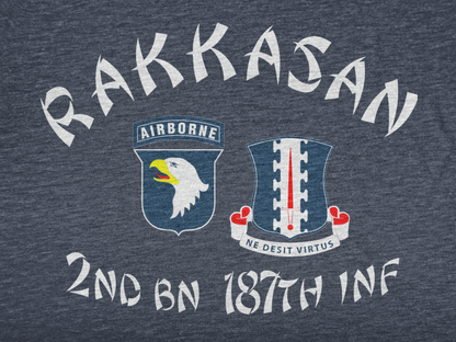 2nd Battalion 187th Infantry Regiment (2-187) Rakkasan Raiders PT T-Shirt | Fort Cambell, KY 101st Airborne Division - Shamrock Collective