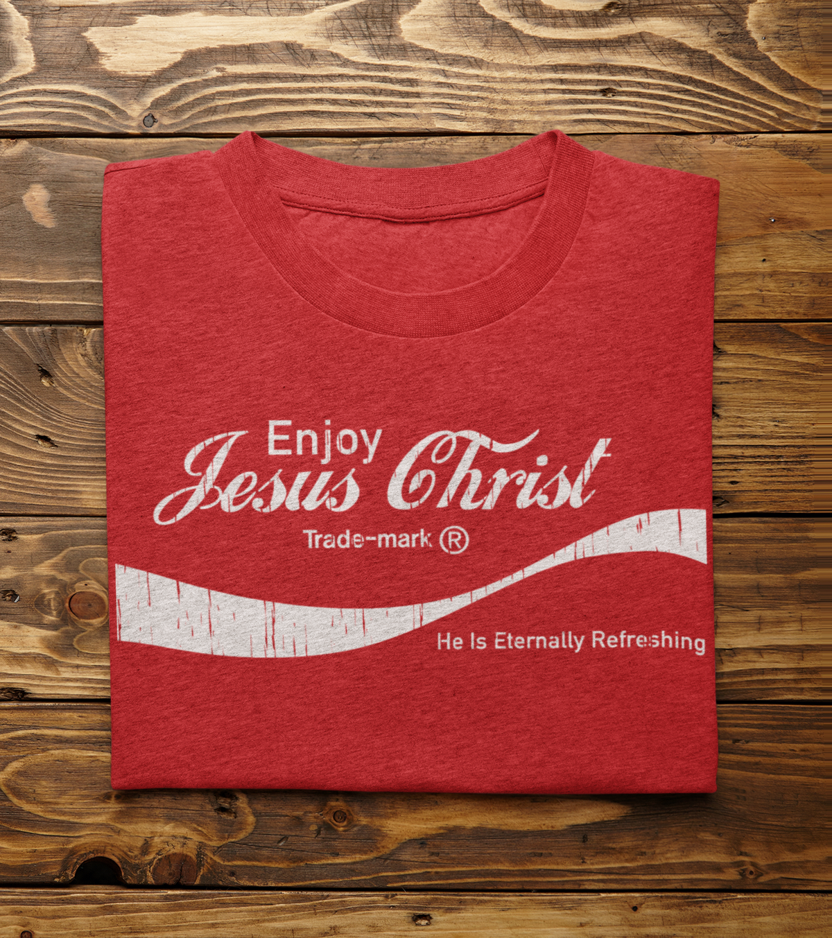 Eternally Refreshing Enjoy Jesus Christ Tee - Christian T-Shirt | Faith-Based Apparel - Shamrock Collective