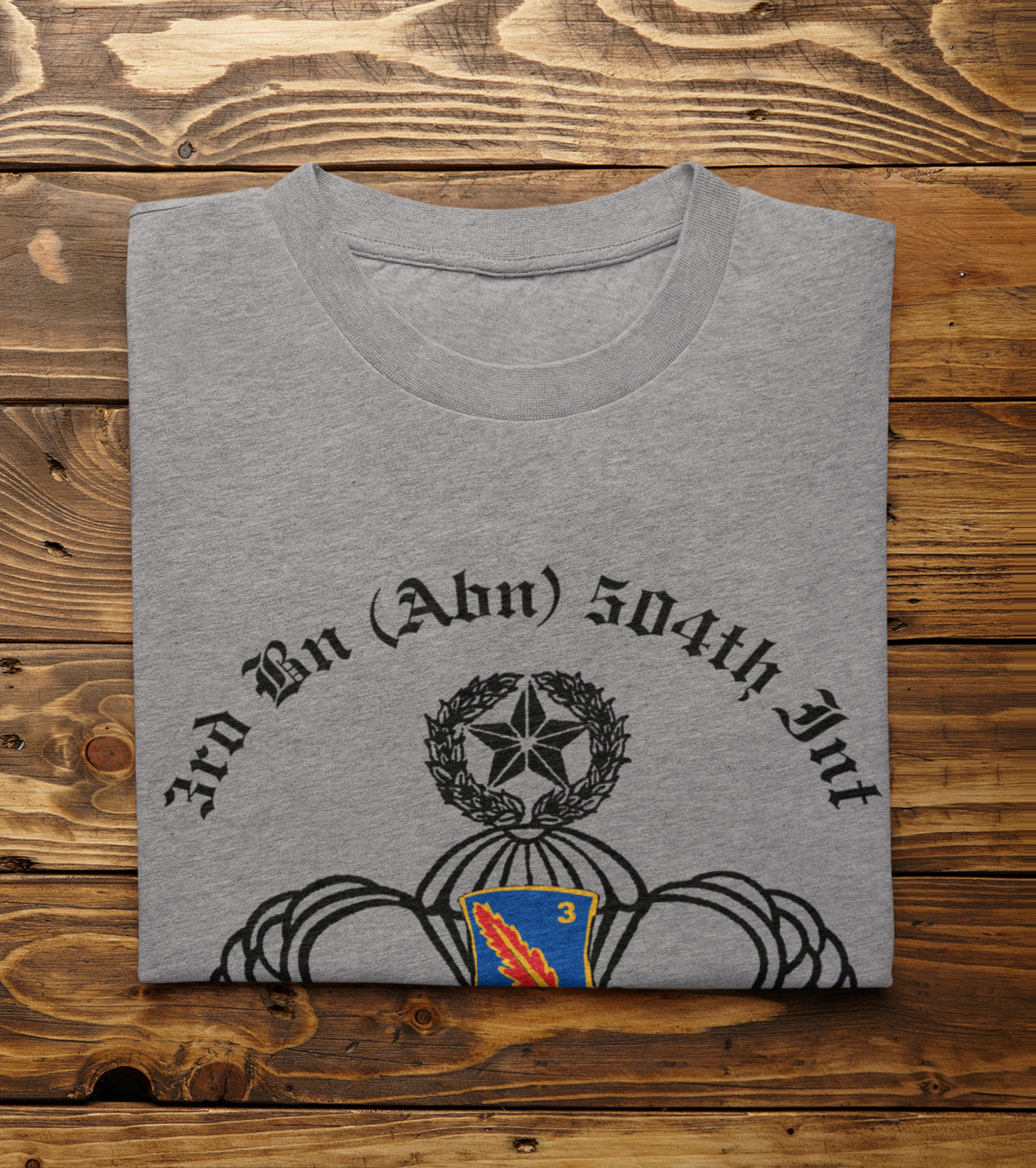 3-504 PIR Blue Devils PT T-Shirt - US Army 82nd Airborne Division Recreated Physical Training Tee - Shamrock Collective