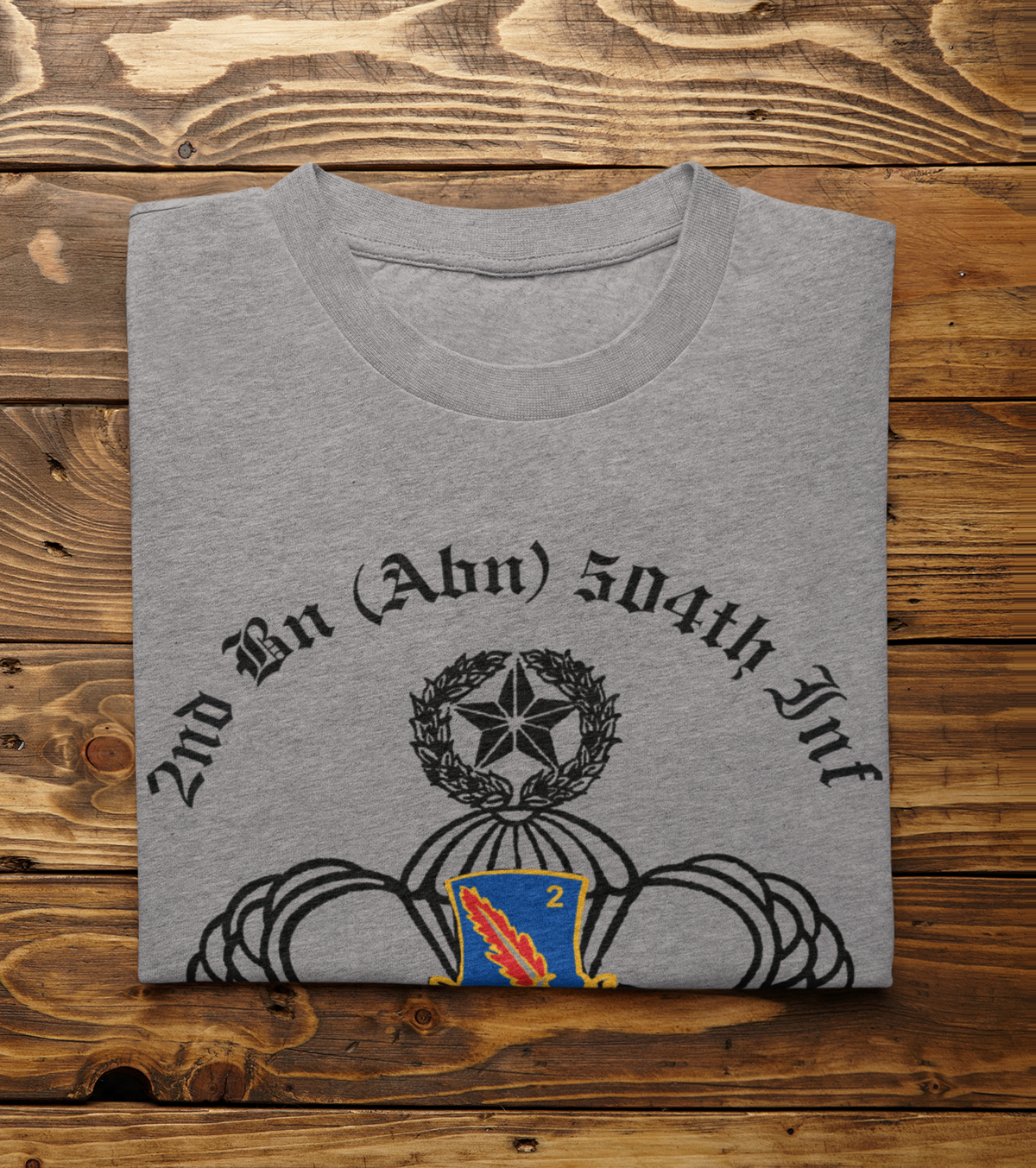 2-504 PIR White Devils PT T-Shirt - US Army 82nd Airborne Division Recreated Physical Training Tee - Shamrock Collective