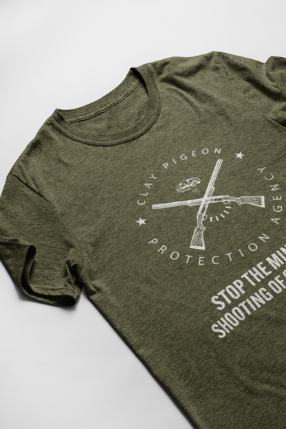 Clay Pigeon Protection Agency T-Shirt | 2nd Amendment | FVBV Apparel - Shamrock Collective