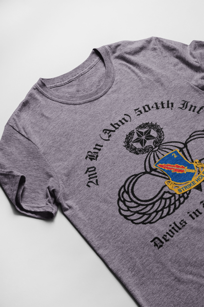 2-504 PIR White Devils PT T-Shirt - US Army 82nd Airborne Division Recreated Physical Training Tee - Shamrock Collective