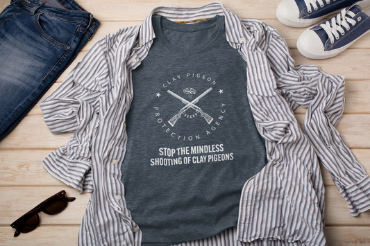 Clay Pigeon Protection Agency T-Shirt | 2nd Amendment | FVBV Apparel - Shamrock Collective