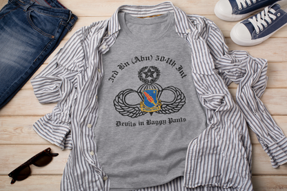3-504 PIR Blue Devils PT T-Shirt - US Army 82nd Airborne Division Recreated Physical Training Tee - Shamrock Collective